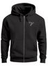 Zip-Hoodie Herren Sweatjacke mit Kapuze Polygon Print Vogel Origami Männer Fashion Streetstyle Neverless®preview