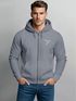 Zip-Hoodie Herren Sweatjacke mit Kapuze Polygon Print Vogel Origami Männer Fashion Streetstyle Neverless®preview
