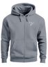 Zip-Hoodie Herren Sweatjacke mit Kapuze Polygon Print Vogel Origami Männer Fashion Streetstyle Neverless®preview