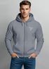 Zip-Hoodie Herren Sweatjacke mit Kapuze Polygon Print Vogel Origami Männer Fashion Streetstyle Neverless®preview