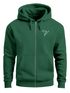 Zip-Hoodie Herren Sweatjacke mit Kapuze Polygon Print Vogel Origami Männer Fashion Streetstyle Neverless®preview