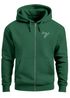 Zip-Hoodie Herren Sweatjacke mit Kapuze Polygon Print Vogel Origami Männer Fashion Streetstyle Neverless®preview