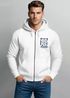 Zip Hoodie Herren Sweatjacke mit Kapuze Print Aufdruck Motiv Zipjacke Männer Fashion Streetstyle Neverless®preview