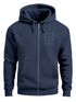 Zip Hoodie Herren Sweatjacke mit Kapuze Print Aufdruck Motiv Zipjacke Männer Fashion Streetstyle Neverless®preview