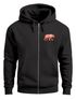 Zip-Hoodie Herren Sweatjacke Polygon Print Bär Outdoor Print Motiv Zipjacke Männer Fashion Streetstyle Neverless®preview